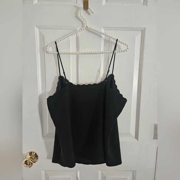 NWOT J.Crew Factory Scalloped Trim Cami - Picture 2 of 9